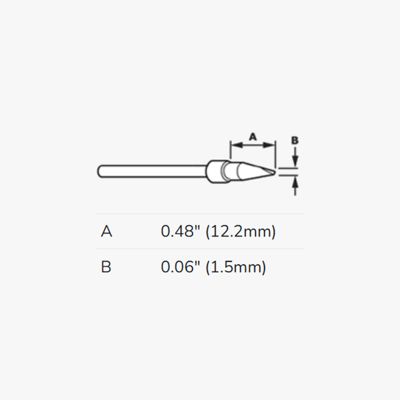 1.5mm Loner Spade Lead-Free Soldering Tip