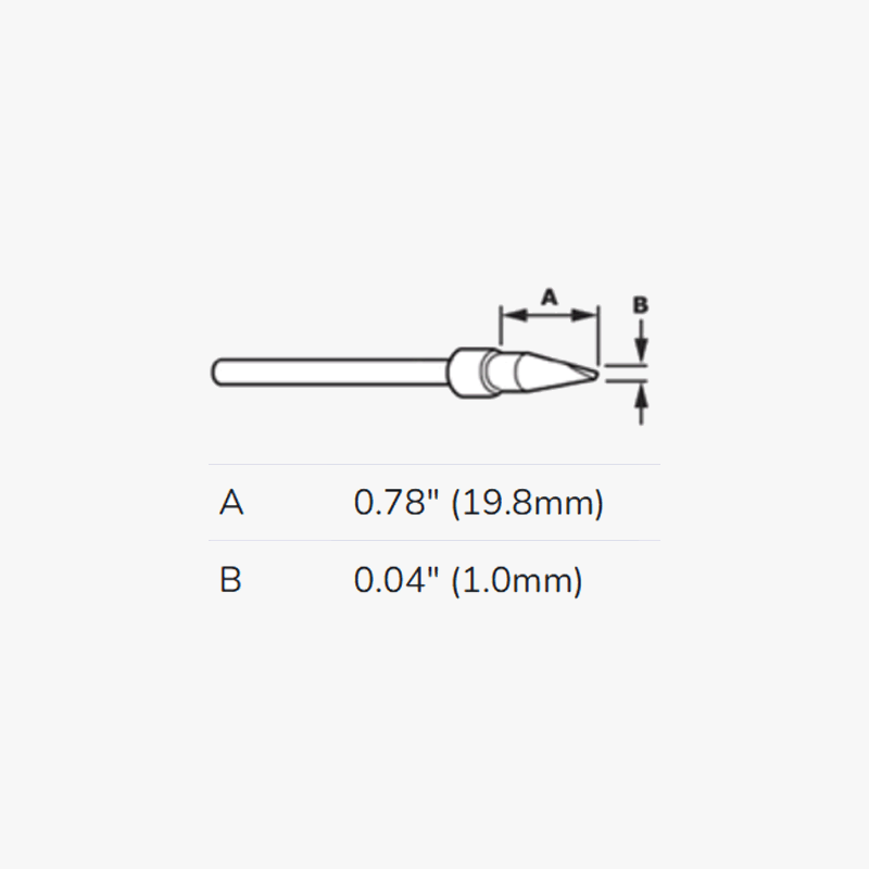 1mm Loner Spade Soldering Tip
